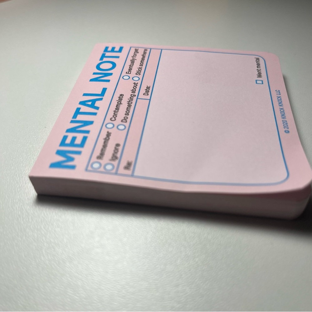 ❤️ USED Mental Note Sticky Notes - Picture 4 of 5